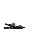 Flats Therapy Shoes | Matilda Pointed Flat Black Patent - Pre Order Available For Dispatch 15 March