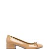 Flats Therapy Shoes | Diana Ballet Heel Caramel Patent