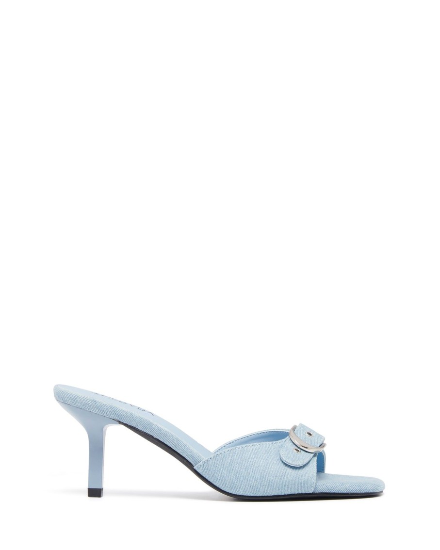 Heels Therapy Shoes | Jaden Heel Blue Denim