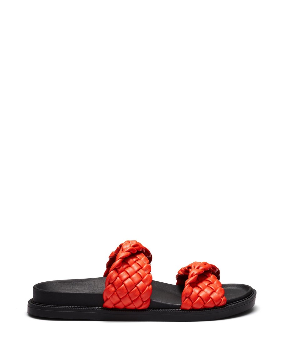 Flats Therapy Shoes | Evil Flat Sandal Tangerine