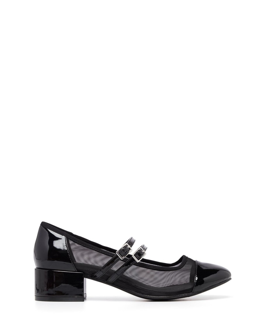 Flats Therapy Shoes | Camila Black Patent