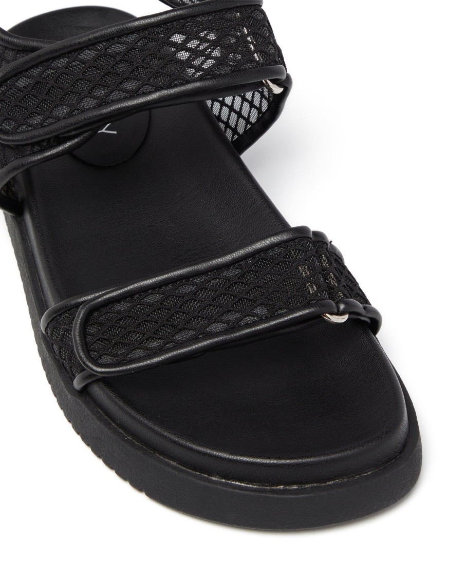 Sandals Therapy Shoes | Rhode Mesh Sandal Black