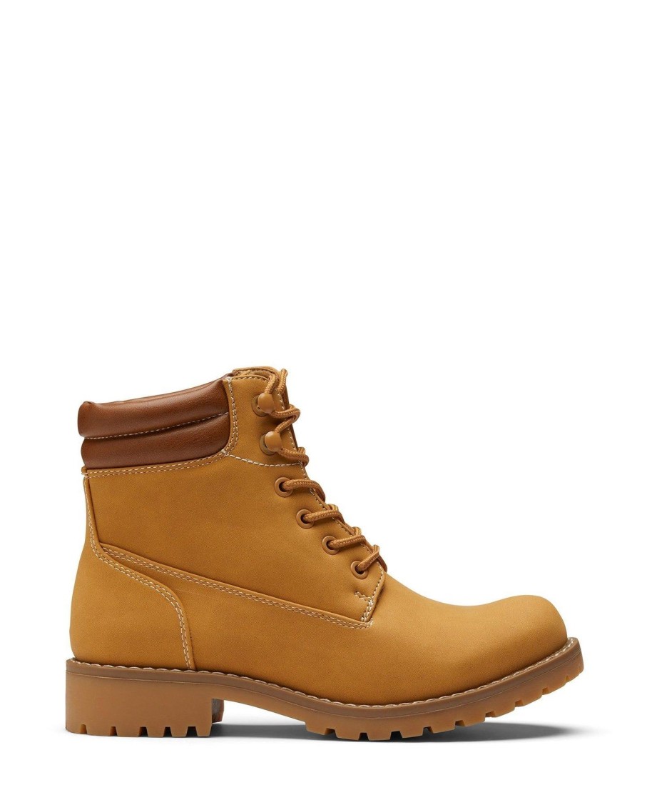 Flats Therapy Shoes | Dreww Boot Camel