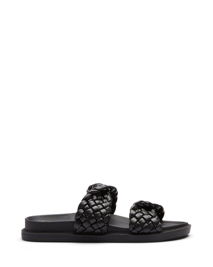 Flats Therapy Shoes | Evil Flat Sandal Black