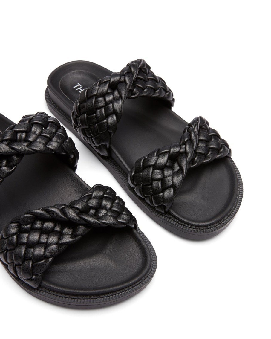 Flats Therapy Shoes | Evil Flat Sandal Black