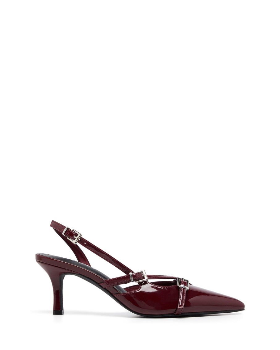 Heels Therapy Shoes | Juicy Slingback Pump Cherry Patent - Pre Order Due For Dispatch Approx 15 March