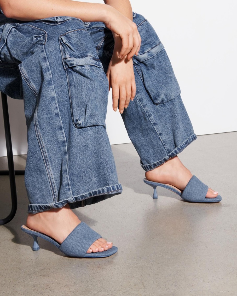 Heels Therapy Shoes | Luxe Heel Blue Denim