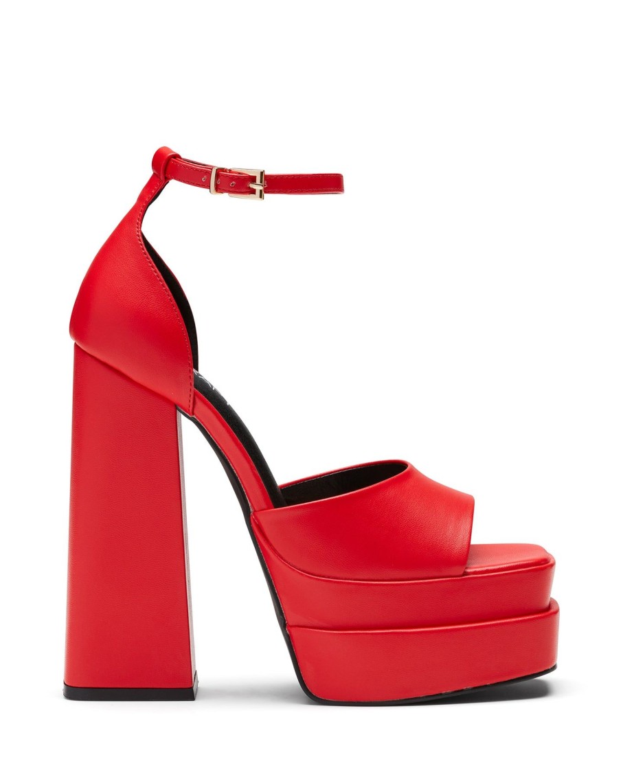 Heels Therapy Shoes | Virtue Platform Heel Red