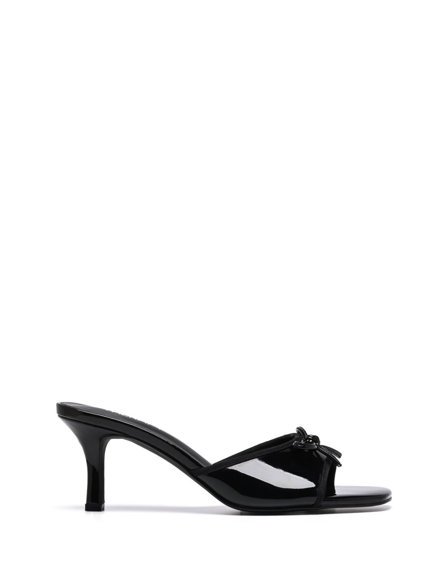 Sandals Therapy Shoes | Jenner Heel Black Patent