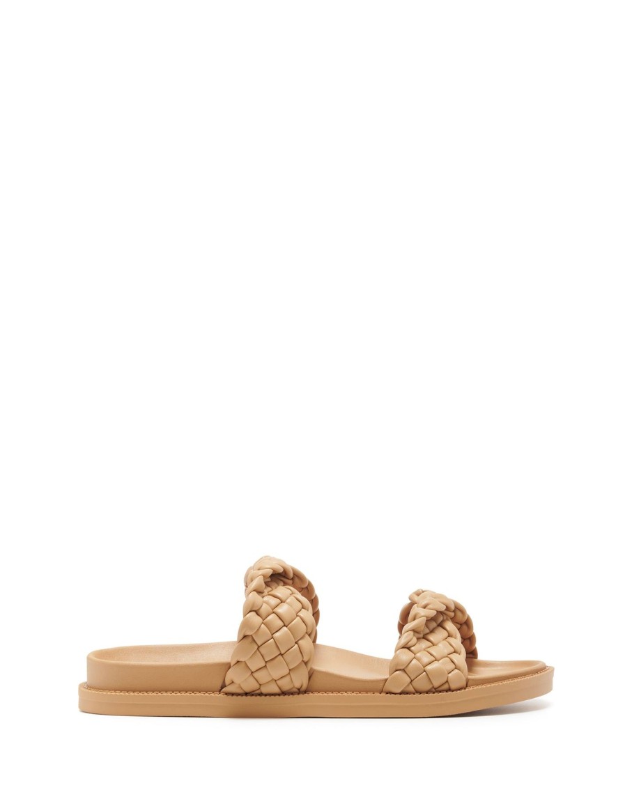 Flats Therapy Shoes | Evil Flat Sandal Caramel