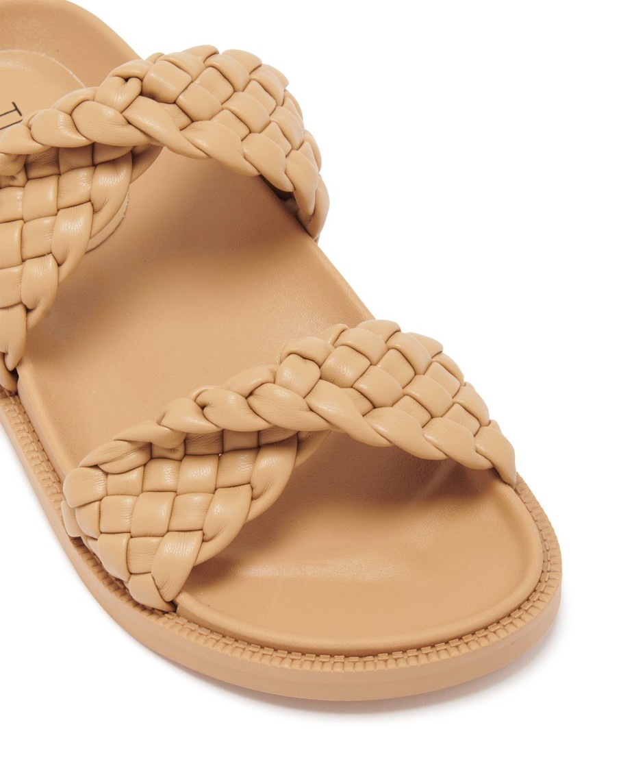 Flats Therapy Shoes | Evil Flat Sandal Caramel