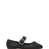 Flats Therapy Shoes | Mesmerize Ballet Flat Black Satin