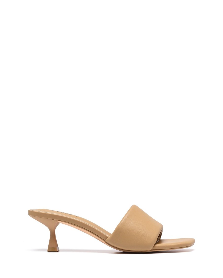 Sandals Therapy Shoes | Luxe Heel Caramel Smooth