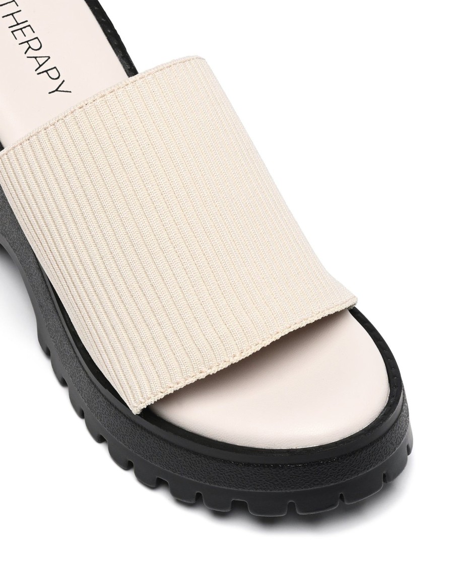 Sandals Therapy Shoes | Romy Platform Sandal Bone Knit