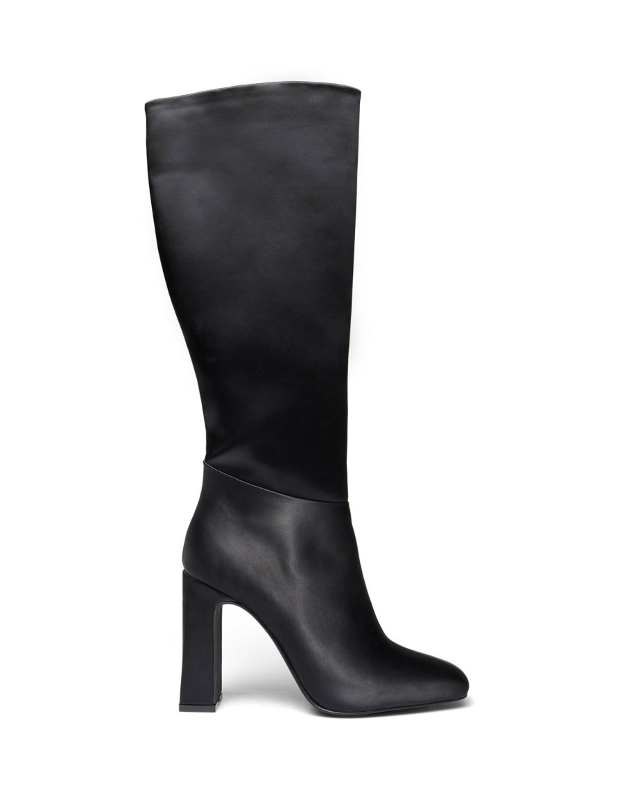 Boots Therapy Shoes | Muse Tall Boot Black Satin