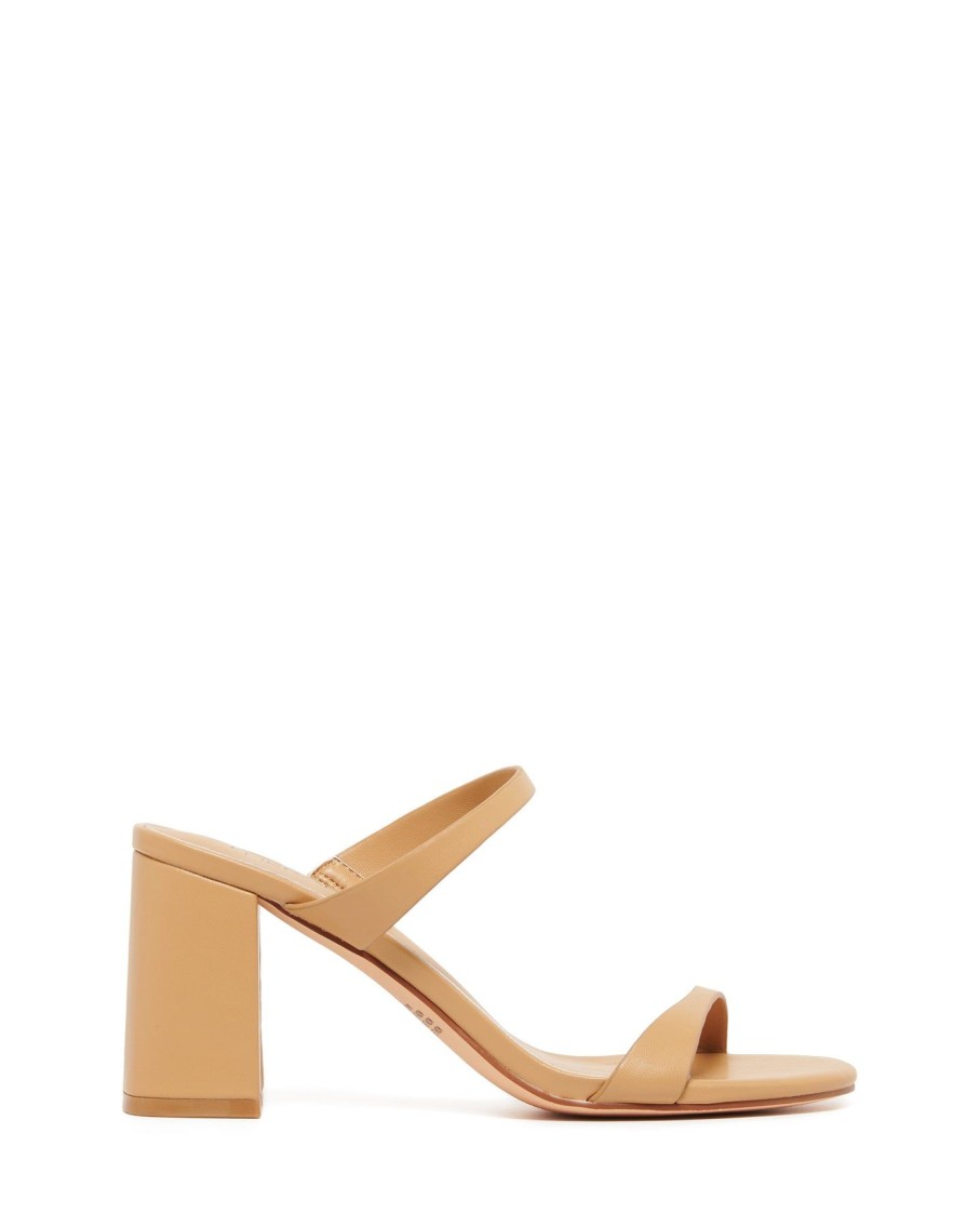 Sandals Therapy Shoes | Kirra Heel Caramel Smooth