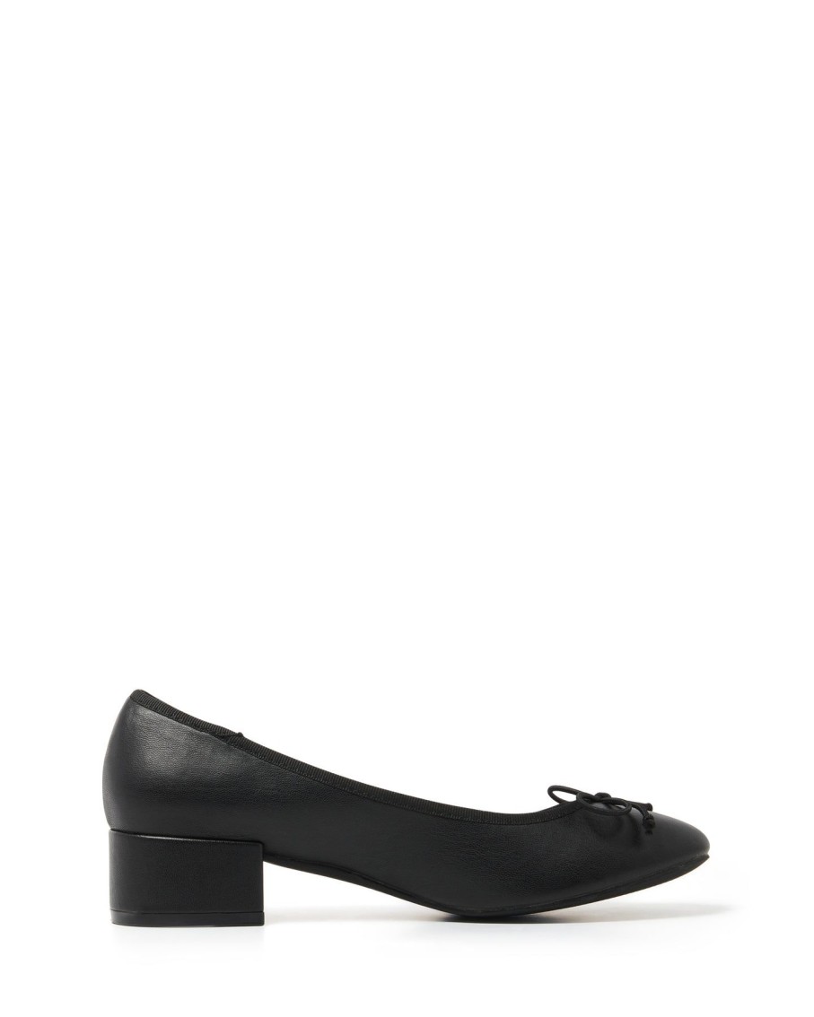 Heels Therapy Shoes | Diana Ballet Heel Black