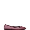 Balletcore Therapy Shoes | Arlo Mesh Ballet Flat Cherry Patent