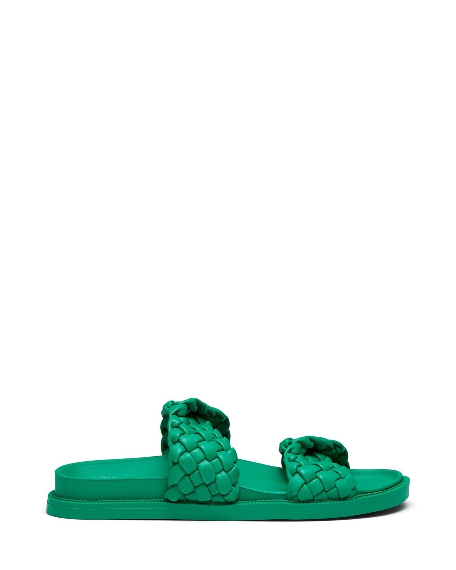 Flats Therapy Shoes | Evil Flat Sandal Green