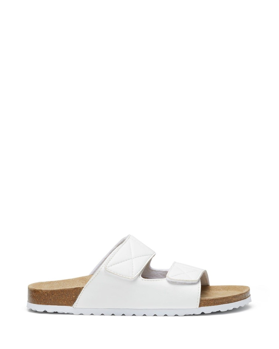 Flats Therapy Shoes | Stevie Sandal White