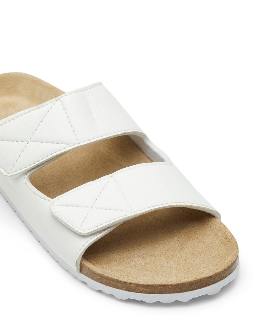 Flats Therapy Shoes | Stevie Sandal White