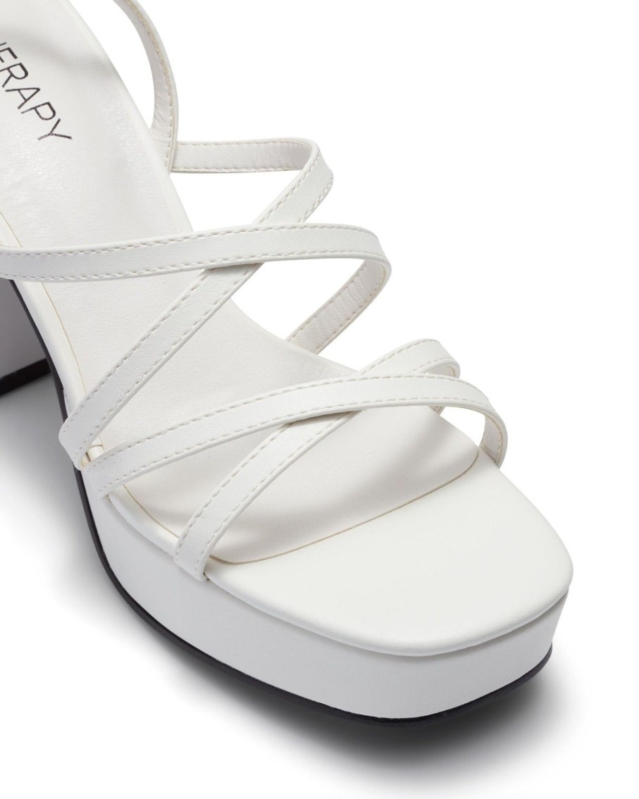 Heels Therapy Shoes | Ada Platform Heel White